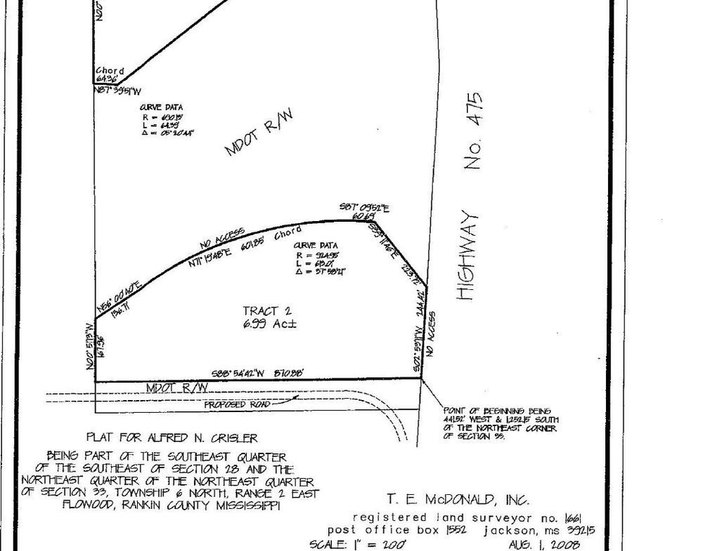 Land Fronting Airport Road | 6.99 Acres w Medical Parkway Access: Medical Parkway & N Flowood Drive Tract B, Flowood, MS 39232